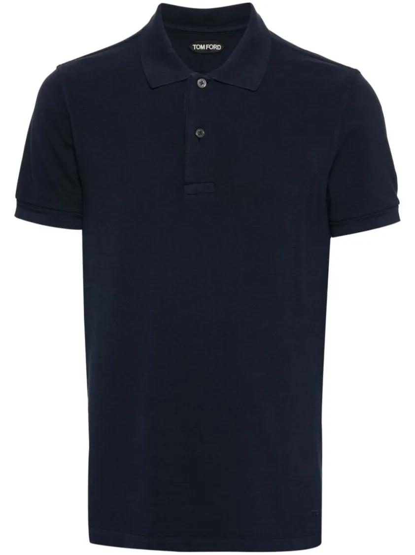 Tom Ford - Cotton Polo Shirt - Größe 50 - blau