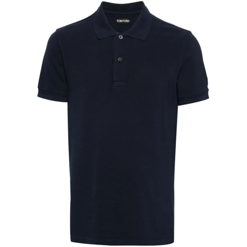 Tom Ford Cotton Polo Shirt Blue Polo