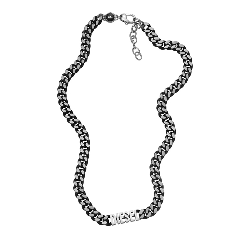 Diesel Diesel Stainless Steel Choker Necklace Silver Mittellange Halskette