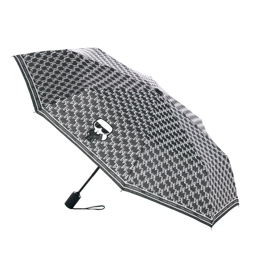Karl Lagerfeld K/Ikonik Monogram Umbrella A999 Black 