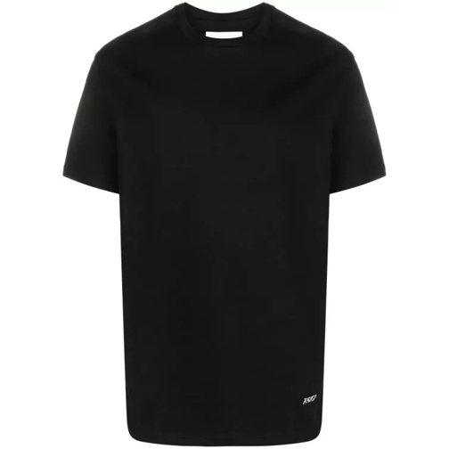 Jil Sander T-Shirt Logo Pin Black Black 
