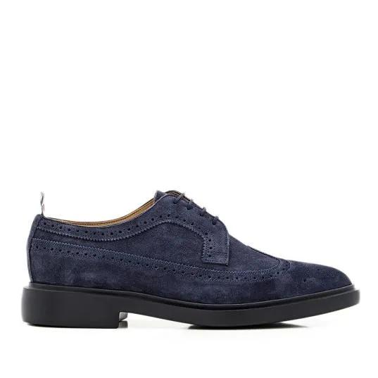 Thom Browne Loafers & Ballerinas - Leather Classic Longwing - Gr. 10 - in Blau - für Damen