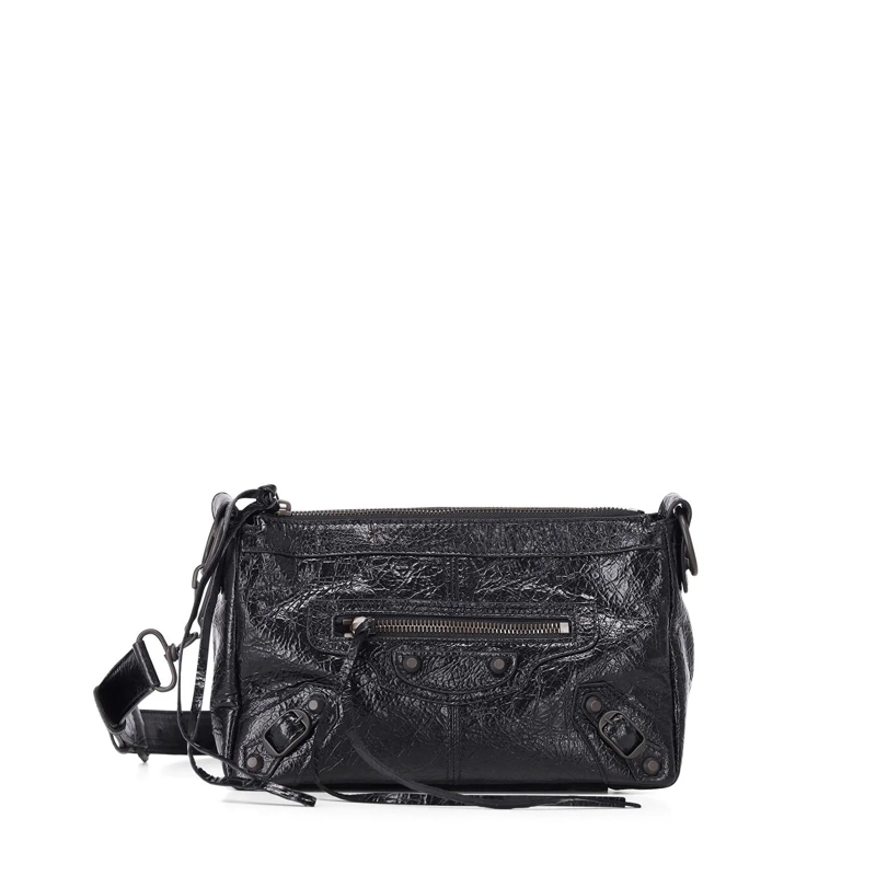 Balenciaga Crossbody Bag Tasche Le City Moto Mini schwarz
