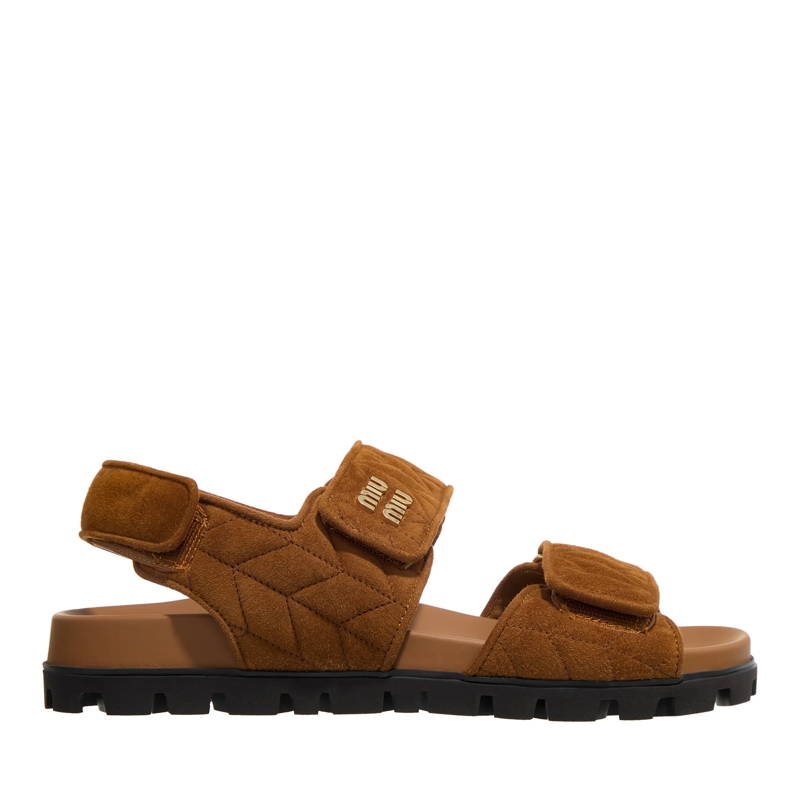 Miu Miu Sandalen Sandali Camoscio Matelasse