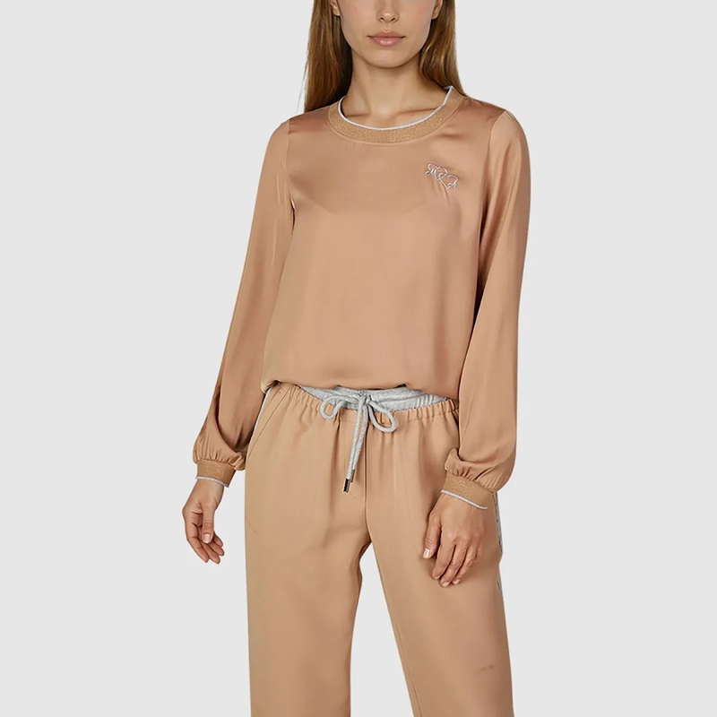 Marc Aurel Bluse Satin Top braun(Image 3)