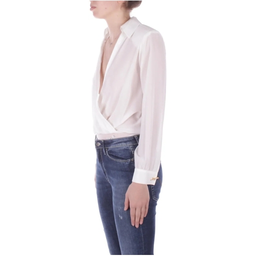 Elisabetta Franchi T-shirts Top Ivory weiß