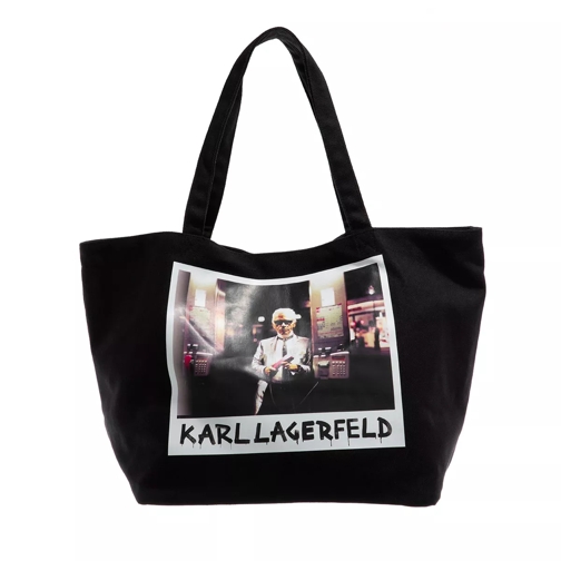 Karl Lagerfeld Karl Archive Canvas Shopper Black Sac à provisions