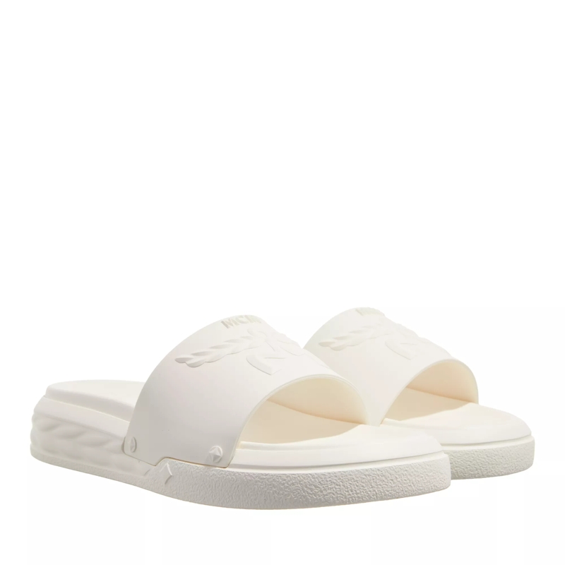 MCM Sandals U Mcm Col Tpu New Slide Egret