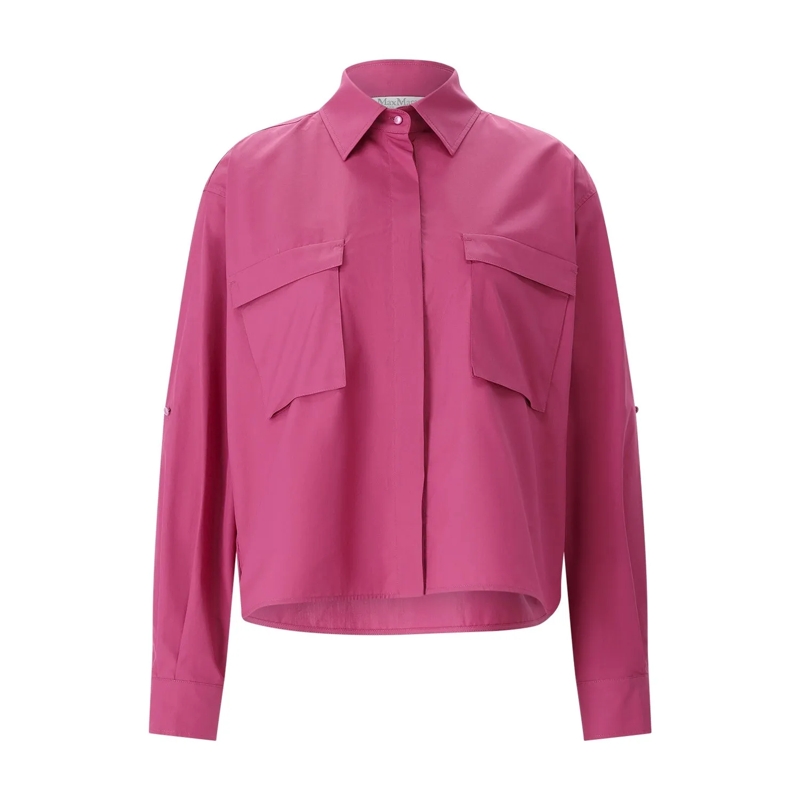 Max Mara Chemisier Hemdbluse Tenue aus Baumwolle pink