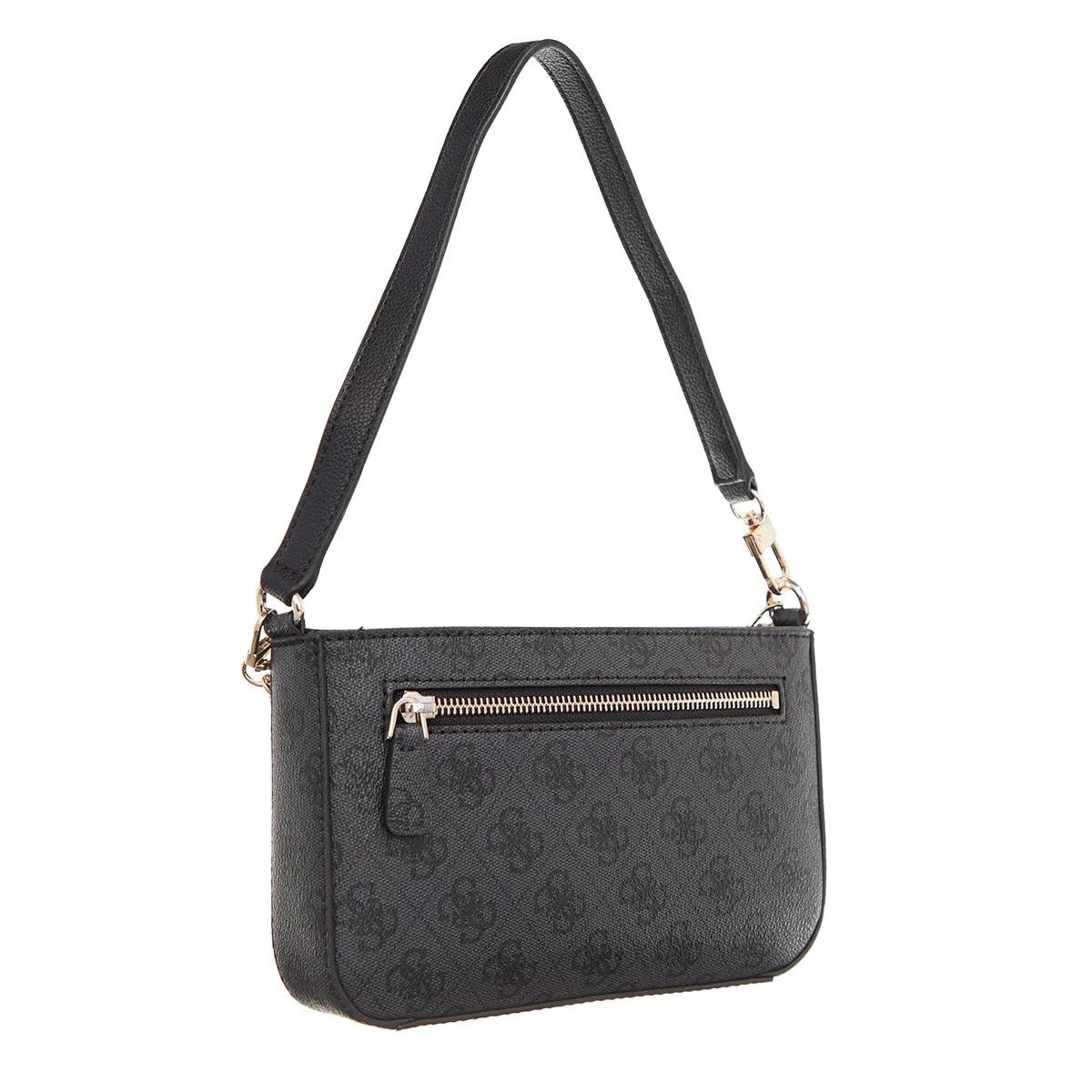 Guess Satchels Noelle Mini Top Zip Shoulder in donkergrijs