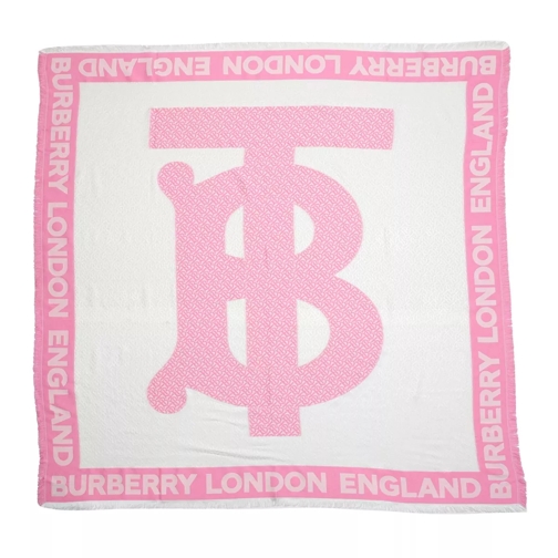 Burberry Monogram Jacquard Scarf Pink Foulard