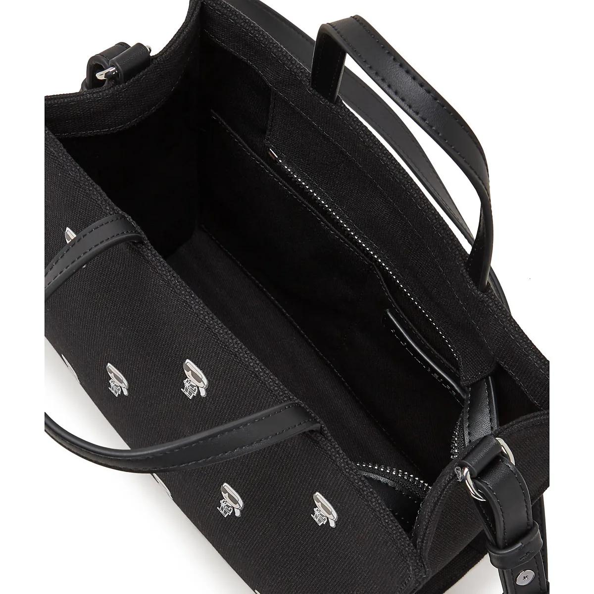 Thumbnail - Karl Lagerfeld Shopper - IKON Tote-Bag mit Allover-Druck - Gr. unisize - in Schwarz - für Damen