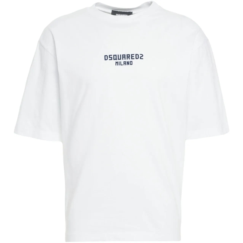 Dsquared2 T-Shirt Oversize T-shirt with logo print weiß
