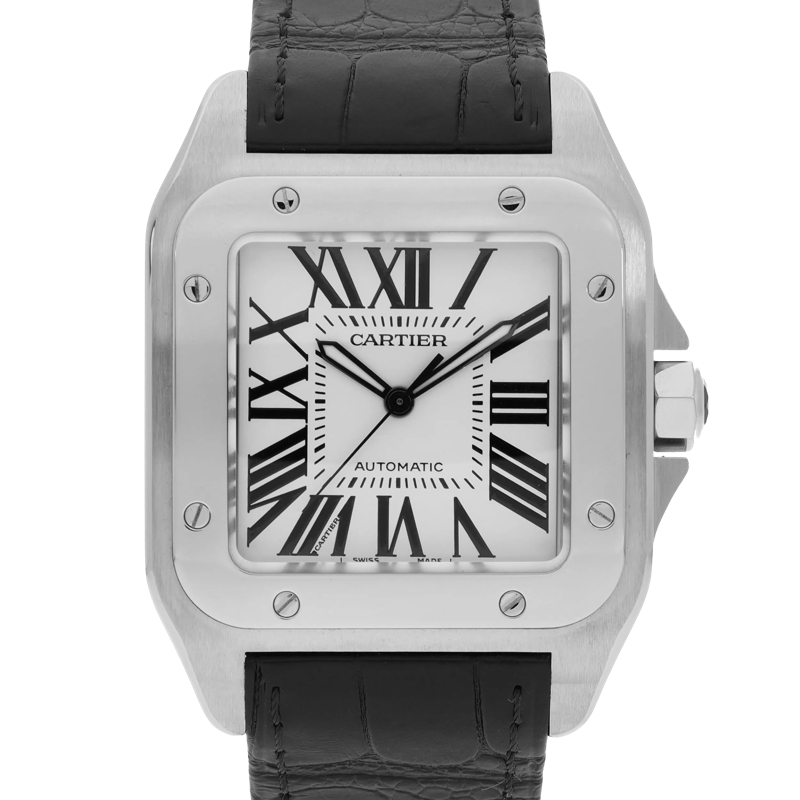 Cartier Montre automatique Santos Weiß