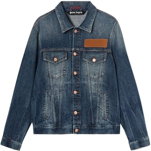 Palm Angels Vestes en duvet Palm Angels Denim Jacket blau