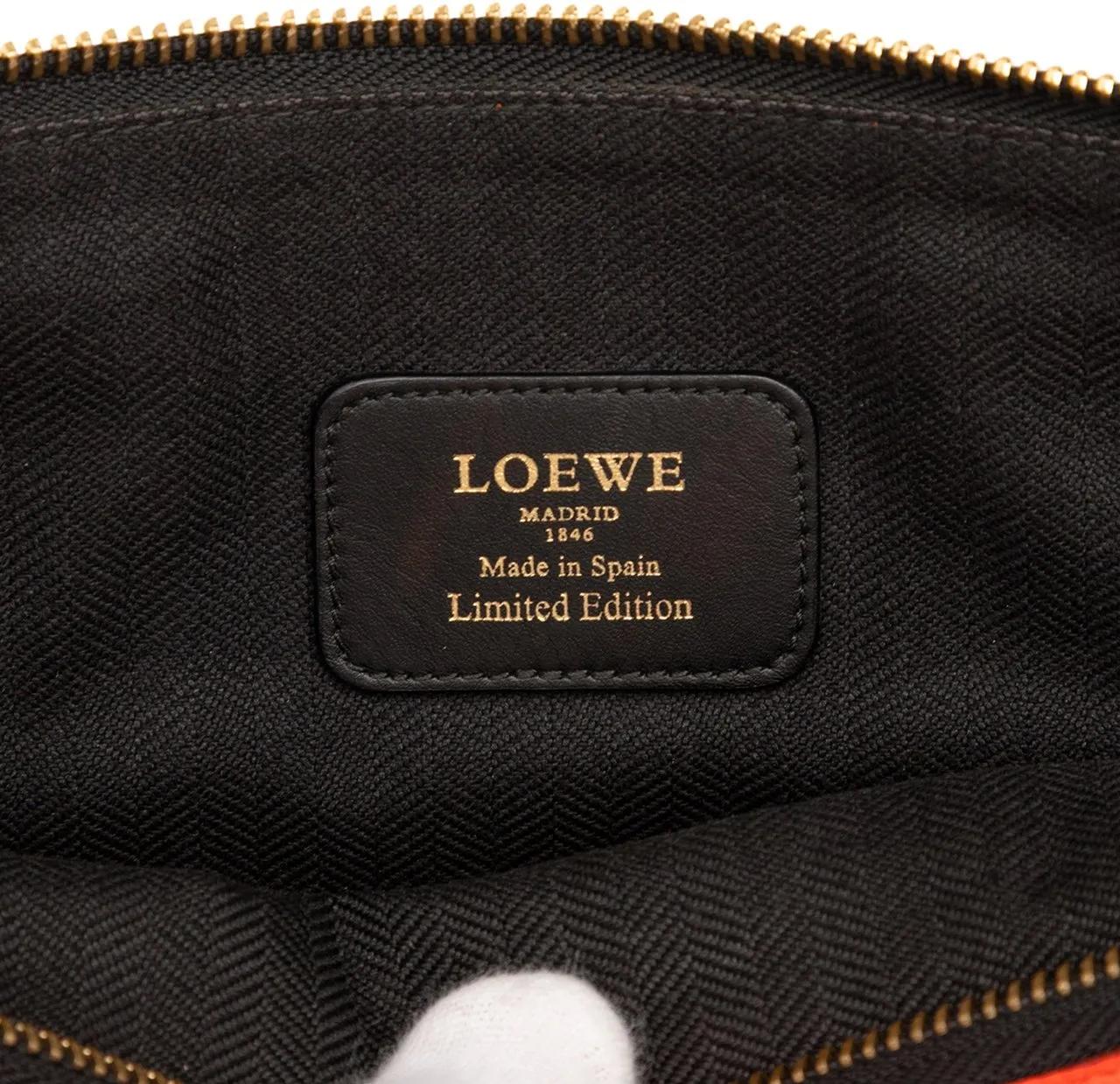 Thumbnail - Loewe Clutches - Multicolor Leather Anagram Clutch - Gr. unisize - in Orange - für Damen