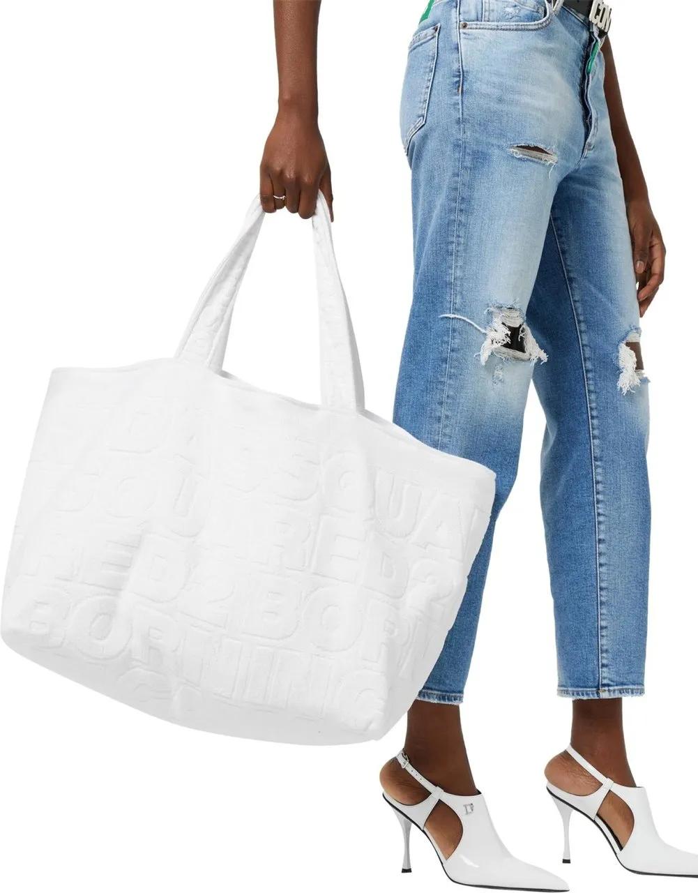 Dsquared2 Crossbody bags Twin Beach Logo Shopping Bag in wit