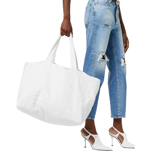 Dsquared2 Fourre-tout Twin Beach Logo Shopping Bag weiß (Image 3)