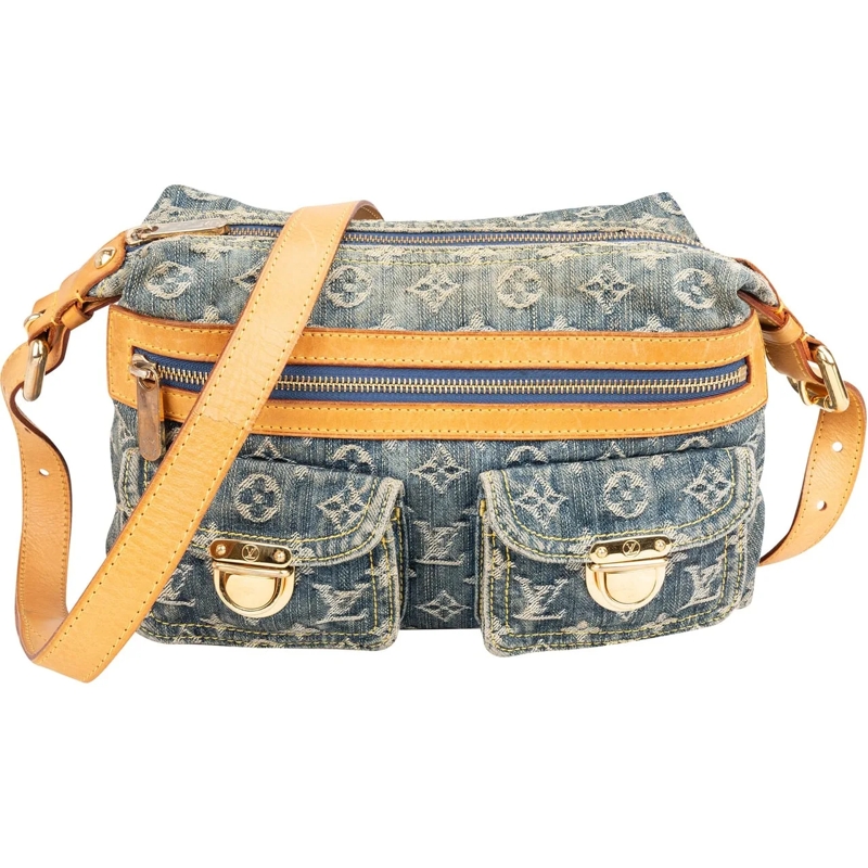 Louis Vuitton Tote Louis Vuitton Denim Monogram Baggy PM Crossbody Ba blau