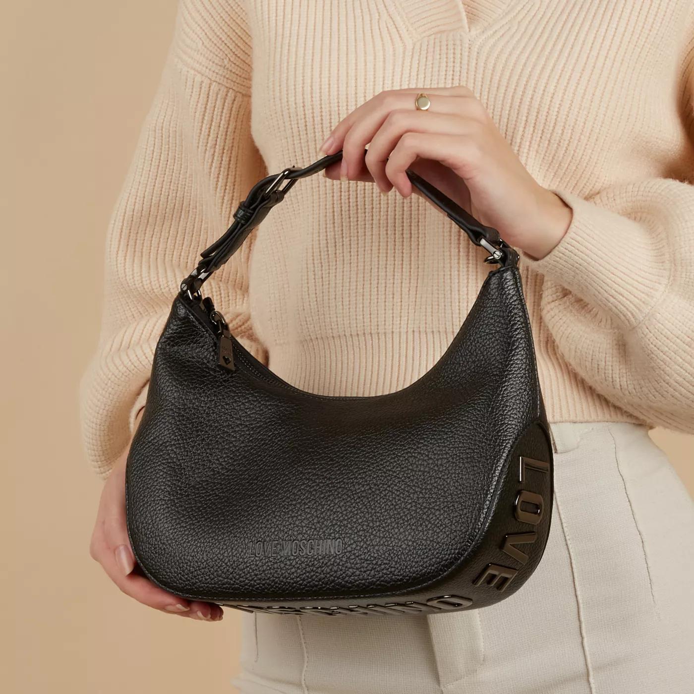 Love Moschino Crossbody bags Laminato damen Handtasche Schwarz JC in zwart