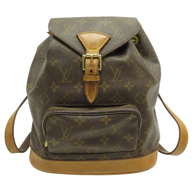 Louis Vuitton Rucksack LOUIS VUITTON MONTSOURIS MM M51136 MONOGRAM CANVAS braun