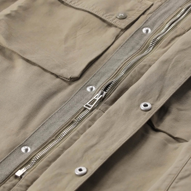 Belstaff Übergangsjacke Jacke Hayfield aus Baumwolle & Leinen grün(Image 4)