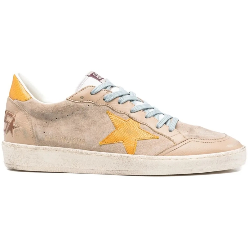 Golden Goose Low-Top-Sneaker Sneakers Taupewhiteyellow beige