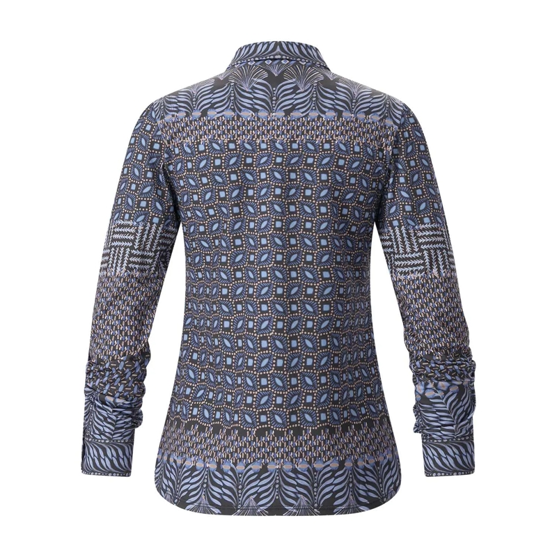 Hale Bob Bluse Bluse mit gerafften Ärmeln blau(Image 2)