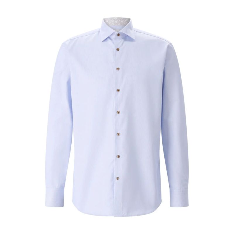 STENSTRÖMS Overhemd Regular-Fit Hemd Hellblau