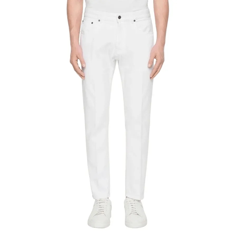 Dondup Jeans Carrot-Fit Jeans With Five-Pocket Design White