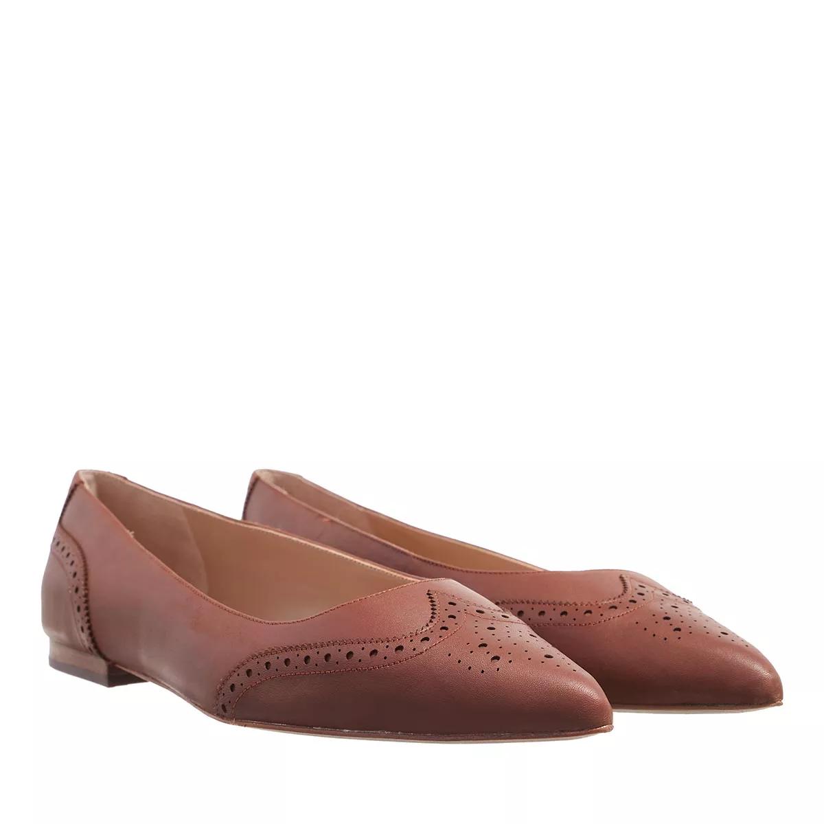 Lauren Ralph Lauren Loafers & Ballerinas - Loraine Flats - Gr. 39 (EU) - in Braun - für Damen