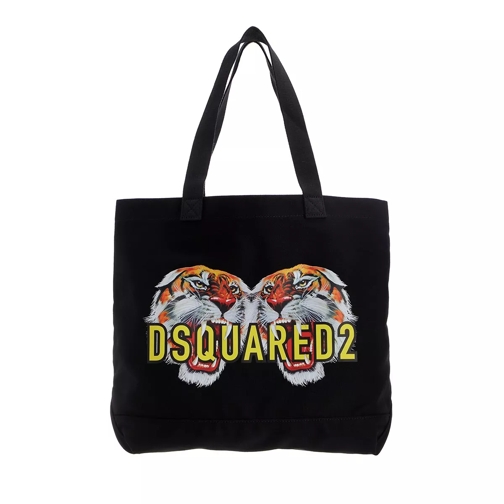 Dsquared2 Logo Shopping Bag Black Shopping Bag