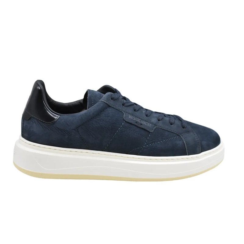 Woolrich Low-Top-Sneaker Deep Navy Suede Low-Top Sneakers Black