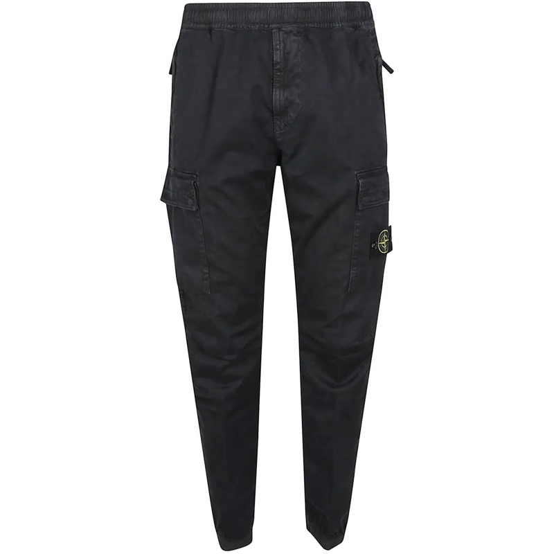Stone Island Tapered-Jeans Regular Tapered Pant Black schwarz