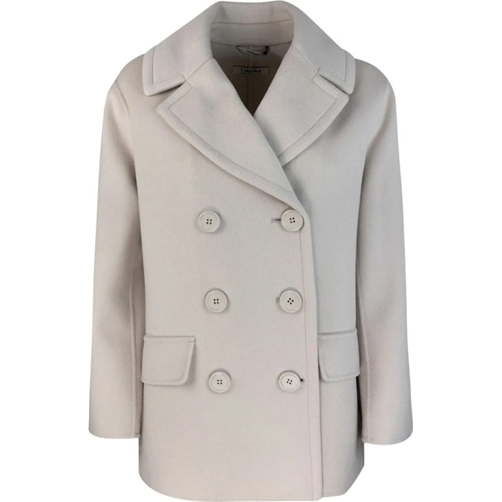 Max mara coat white sales
