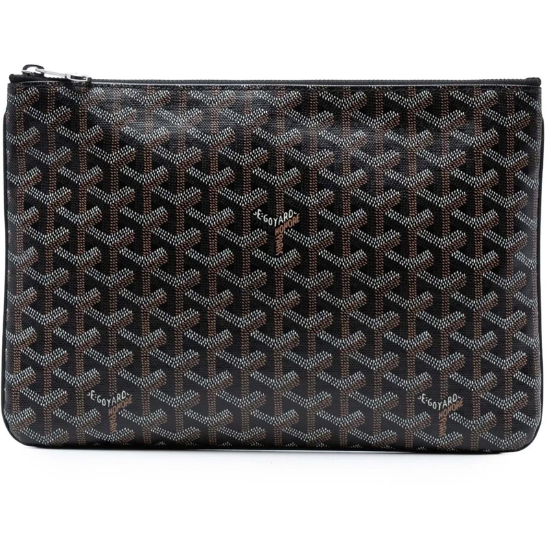 GOYARD Pochette Goyardine Senat MM schwarz