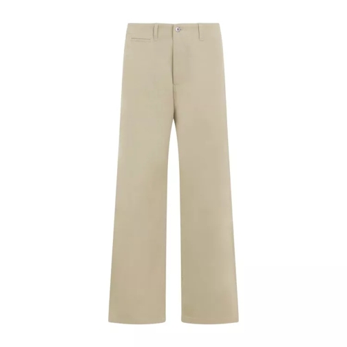 Burberry Hunter Beige Cotton Trousers Neutrals 