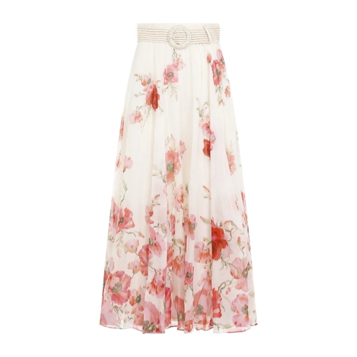 Zimmermann Lightburst Maxi Skirt Neutrals Minikjolar