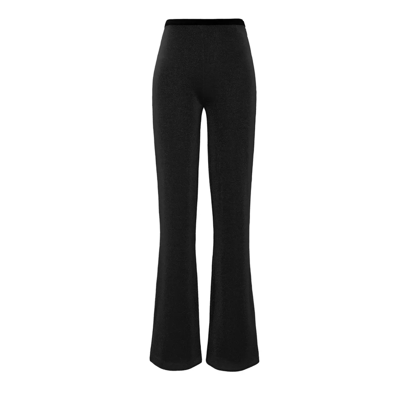 Dorothee Schumacher Stoffhose SOFT SHIMMER pants vinyl black