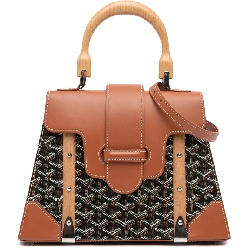 GOYARD Sac à bandoulière Goyardine Saigon Structured PM schwarz