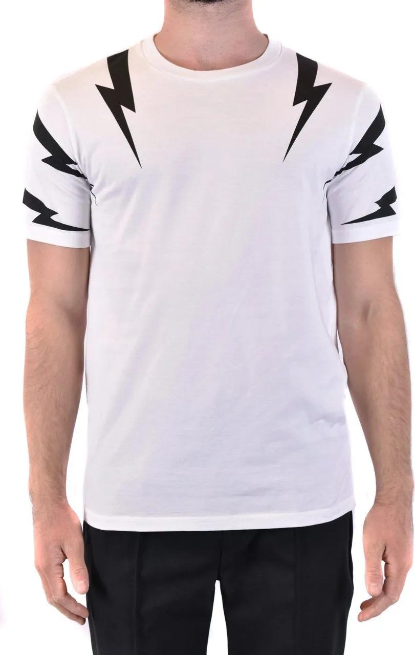Thumbnail - Neil Barrett - T-shirt White - Größe S - weiß