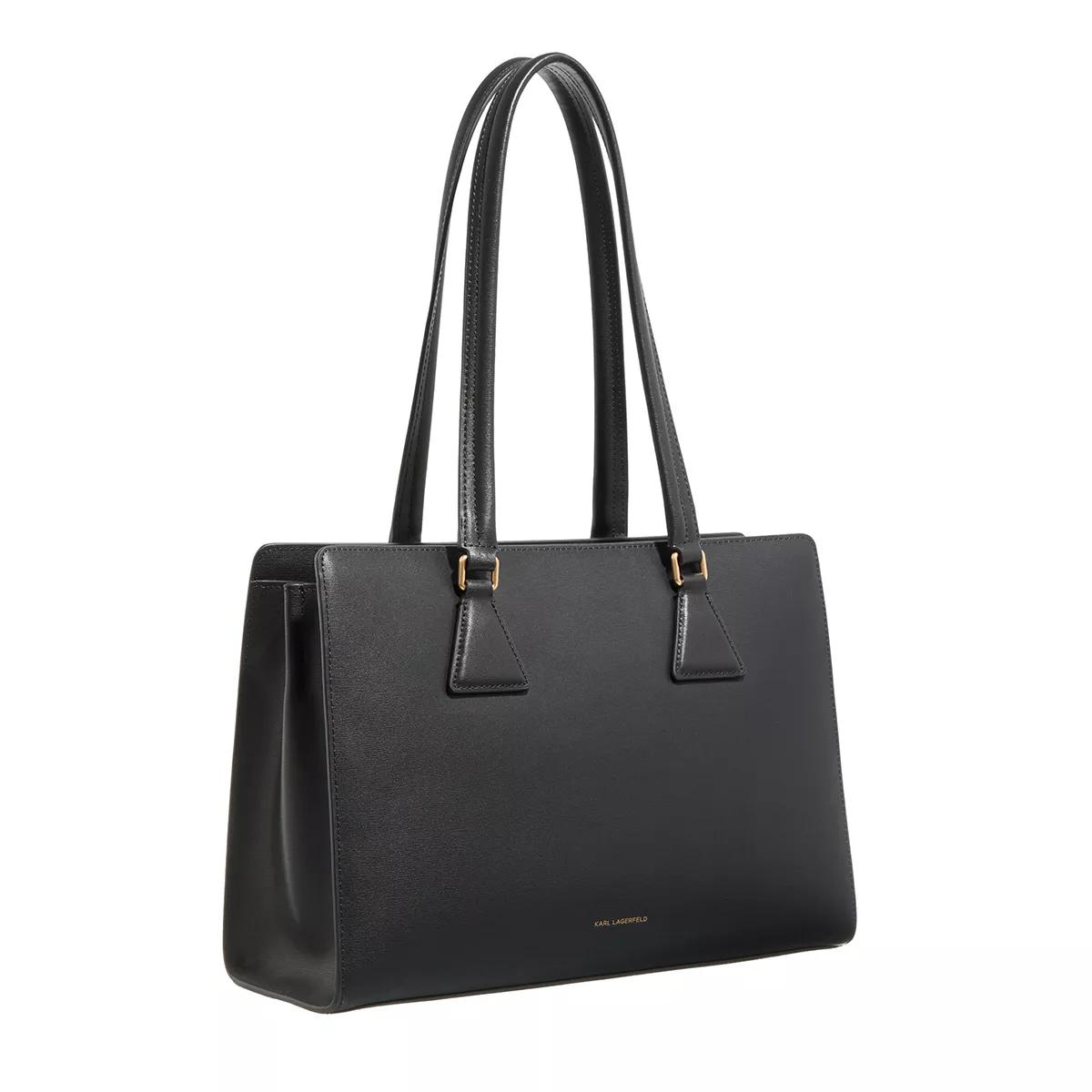 Karl Lagerfeld Shoppers K Lock Medium Tote in zwart