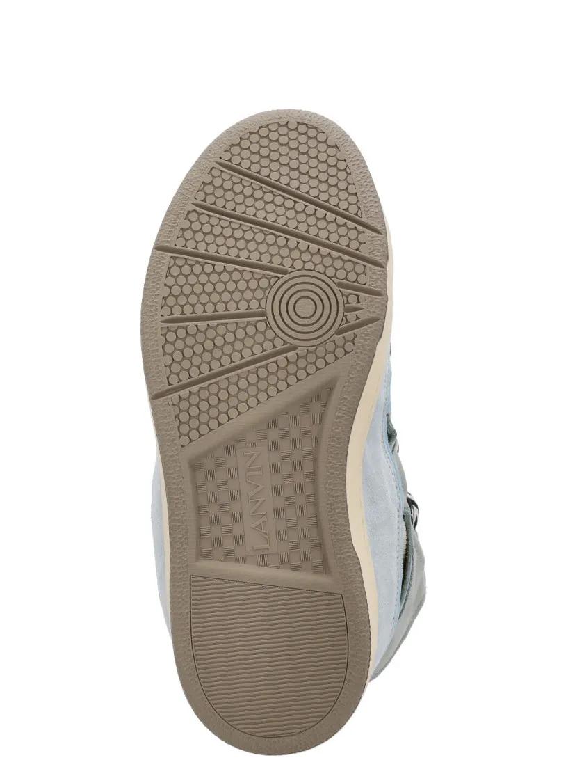 Thumbnail - Lanvin Low-Top Sneaker - Light Blue Leather Sneakers - Gr. 42 (EU) - in Blau - für Damen