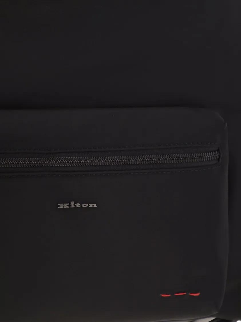Thumbnail - Kiton Rucksäcke - Technical Fabric Backpack With Logo - Gr. unisize - in Schwarz - für Damen