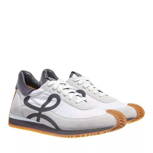 Loewe Flow Runner In Nylon and Suede Blue Anthracite / White lage-top sneaker