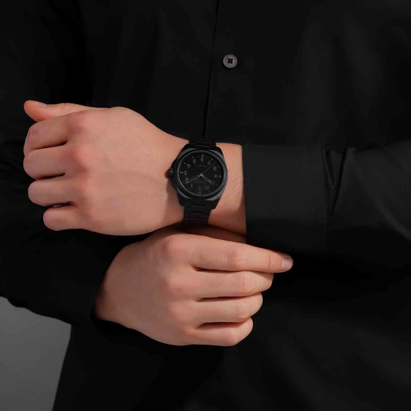 Swiss Military Hanowa Automatikuhr Quarzuhr Fieldmaster schwarz(Image 5)