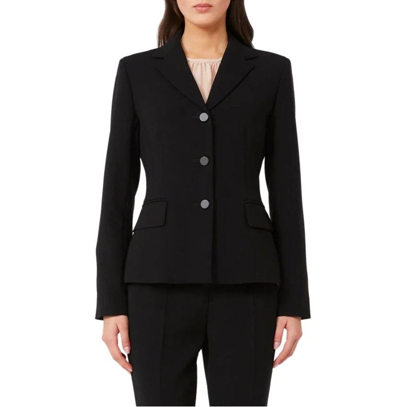 Max Mara Veste de transition Jackets Black schwarz