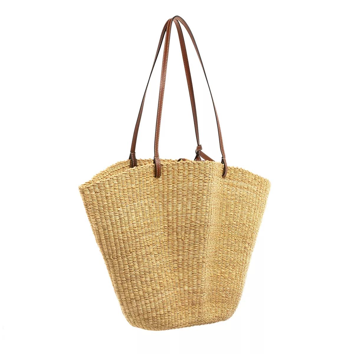 Loewe Shoppers Shell Basket Bag in beige
