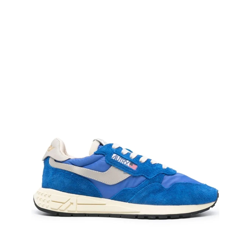 Autry International Lage-top sneaker Panelled Suede Sneakers With Contrasting Details Blue