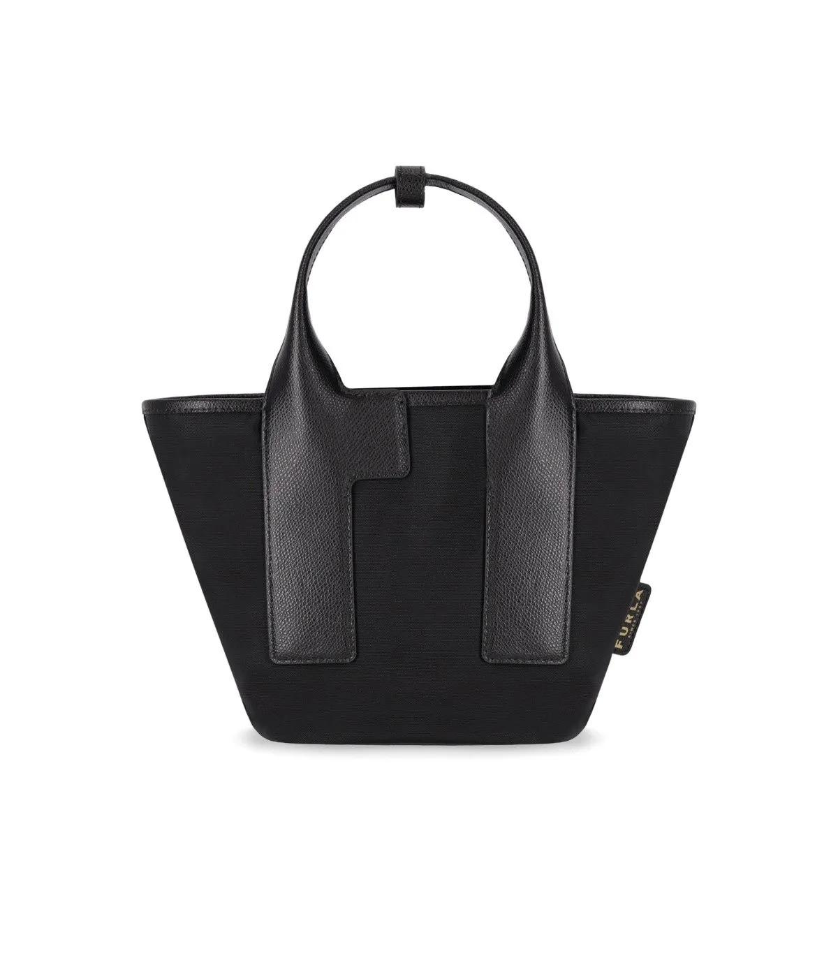 Furla Tote - FURLA PIUMA S COLORBLOCK NERO VETIEVER HANDTASCHE - Gr. unisize - in Schwarz - für Damen